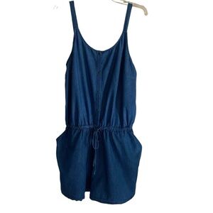 Vintage Just Be Women’s Chambray Romper Size Medium